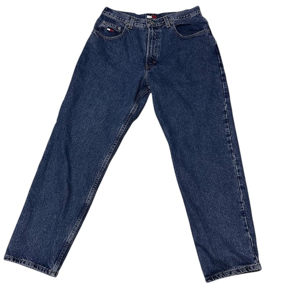 Vintage 90's Tommy Hilfiger Women's High Rise Straight Leg Jeans Size 14 - Picture 1 of 5